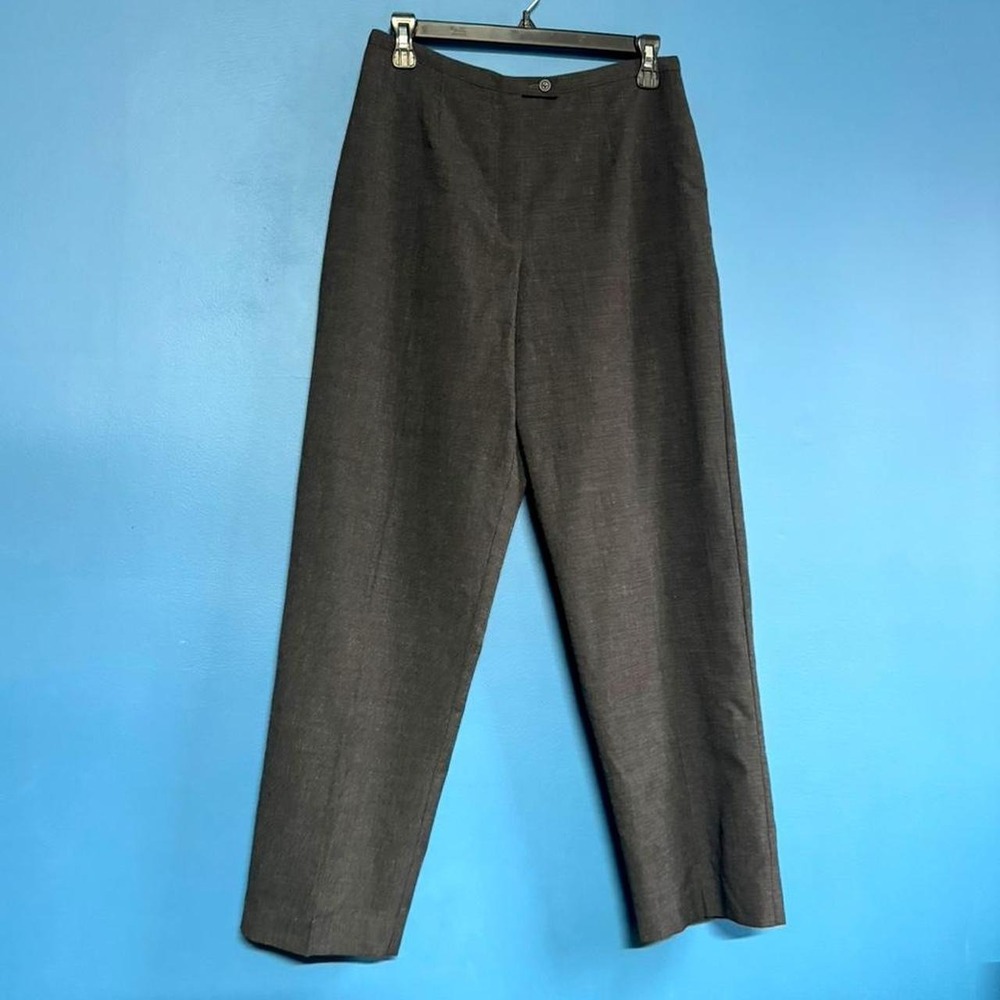 Vintage Requirements Wool Trousers Women's Size 6 Petite Gray High Rise Twee